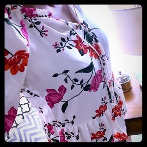 Flowered top shirt